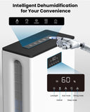 ZUN BIZEWO Dehumidifier for Home, 101 oz Water Tank, Dehumidifiers for Basement, Bathroom, 12776999
