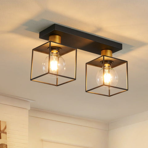 ZUN Kimbler 2-Semi Flush Mount Kitchen Pendent Light[No Bulb][Unable to ship on weekends, please place 96808961