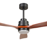 ZUN 52 inch wood Ceiling Fan with Lights W1891124514