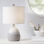 ZUN Driggs Ceramic Textured Table Lamp B03594976