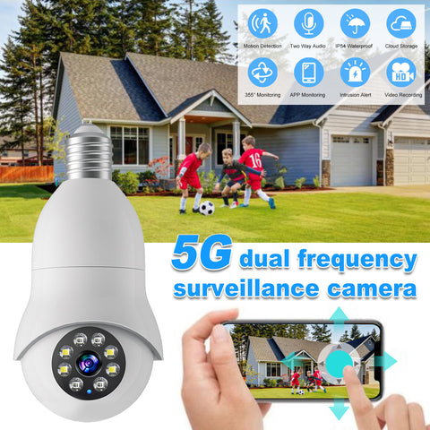 ZUN Full HD 1080P Wireless Wifi IP Camera E27 Bulb Home Security Lamp Light Camera 49205023