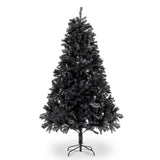 ZUN 6ft 1600 Branches PVC Christmas Tree Black--Substitution code:	36564136 36103484