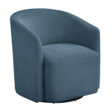 Ardena Blue Swivel Barrel Chair B050P322593