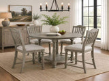Set of 2 Counter Height Dining Chairs Upholstered Seat Solid Wood Frame Farmhouse Bar Stools with B2770P509606