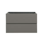 ZUN Alice-36W-102,Wall mount cabinet WITHOUT basin,Gray color, With two drawers, Pre-assembled W1865110046