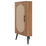 Corner cabinet ,Rattan door,Freestanding Corner Tables For Small Spaces, Corner Shelf Stand For W688P160406