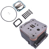 Air Brake Compressor Cylinder Head w/ Plate Kit 23532823 for Detroit DDC S60 23535534 00145939