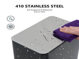 15L/4 Gallon Rectangular Step Trash Can Stainless Steel Garbage Can with Removable Inner 43978511