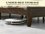 Queen Platform Bed Frame with Headboard Footboard & Storage 32143787
