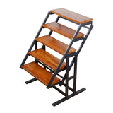 Medium-Size Rubber Wood Multifunction Convertible Dining Table,Transition Dining Table and Shelf for W76056900