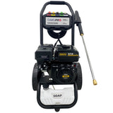3500PSI Gas Pressure Washer, 2.5GPM Gas Powered High Pressure Washer with 212CC RATO Engine, 5PCS W465P317249