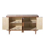 ZUN Accent Storage Cabinet, Modern Accent Buffet Cabinet Adjustable Shelves, Freestanding Sideboard W2729P246231