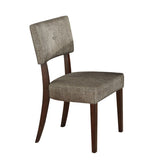 Grey and Espresso Padded Side Chair B062P209242
