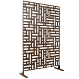 Outdoor & Indoor Privacy Metal Privacy 76" H48" W, Freestanding Decorative Privacy W465P193195