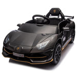 ZUN 12V Kids Ride On Car W/Parents Remote Control,Licensed Lamborghini Aventador Xago,Hydraulic pressure W1396P184347