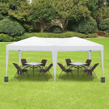 ZUN 10'x20' Folding Canopy with 6 Removable Sidewalls Outdoor Event Shelter UPF 50+ Gazebo Portable W2185P191605