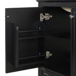 ZUN 30" Bathroom Vanity with Sink Combo, Multi-functional Bathroom Cabinet with Doors and Drawer, Solid WF322498AAB