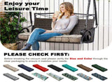 Outdoor Bench Cushion, 63 20 4 Inch, Tufted Waterproof Swing Cushion with Ties, for Patio Bench 49674347