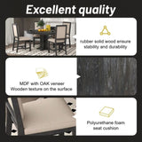 TREXM Retro Style Dining Chair Set with 4 Upholstered Chairs for Dining Room and Living Room WF305981AAB