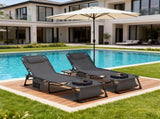 Face Down Chaise Lounge Chair 5-Position Adjustable Sunbathing, Foldable Tanning Chair with Face& W3162P449076