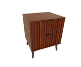 Wooden Nightstand with 2 Drawers W2139P306392