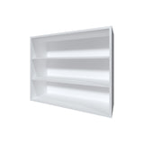 Chinle Wall Cabinet in Melamine with Open Storage, White B128P244991