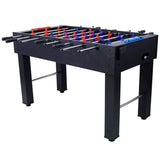 ZUN 54-Inch Hurricane Foosball Table for Family Game Rooms with Light Cherry Finish, Analog Scoring and W465P164160