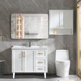 30x40 Inch Silver Metal Framed Rectangular Rectangular Bathrrom Mirror for Wall. W2203P303038