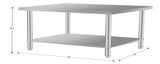 60''*24'' Commercial Work Table for Restaurant and Home Stainless Steel Kitchen Prep Table with W3167P303187