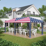 ZUN Pop Up Canopy Party Tent with Netting 10' x 20' -AS （Prohibited by WalMart） 71104978