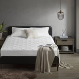 Overfilled Deep Pocket Mattress Pad White Queen B035P268150