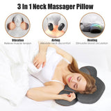 3-in-1 Neck Massager with Vibration, Airbag & Heating Functions - Ergonomic Cervical Support 26712103