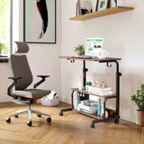 Vintage Brown P2 15MM Particle Board with Melamine Coating Adjustable Computer Desk with 3 USB 2 26916196