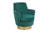 Velvet Swivel Barrel Chair, Swivel Accent Chairs Armchair for Living Room, Reading Chairs for W1361116852