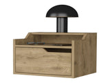 Macadamia Dual-Shelf Display Nightstand B062P175141