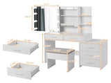 Particleboard Triamine Veneer 5 Pumps 2 Shelves Mirror Cabinet Three Dimming 19376739