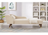 Modern Chaise Lounge Chair Velvet Upholstery W1097124938
