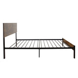 Twin Size metal bed Sturdy System Metal Bed Frame,Modern style and comfort to any bedroom,black W2297P241217