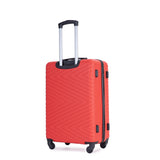luggage 4-piece ABS lightweight suitcase with rotating wheels, 24 inch and 28 inch with TSA lock, W284P149248