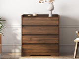 4 Drawer Dresser, Chest of Drawers Without Handle,Dresser for Bedroom 100% Waterproof, Modern Wooden W1321P309434