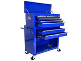 High Capacity Rolling Tool Chest with Wheels and Drawers, 8-Drawer Tool Storage Cabinet--BLUE-Does 57463151