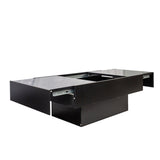 Coffee Table with Sliding Tabletop, Center Table with Hidden Storage Compartment, Extendable Table W331P270515