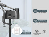 Professional 3 in 1 Facial Steamer on Wheels for Esthetician, Hot & Cold Mist, 5X LED Magnifying 96852289