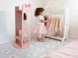 Pink, bow-themed, MDF painted finish, 1-door, 1-shelf, rotatable base, 98506824