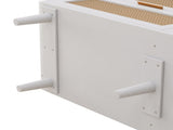 43.31"6-Drawers Rattan Storage Cabinet Rattan Drawer,for Bedroom,Living Room,White W757P234587