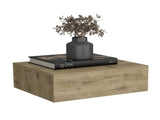 Floating Nightstand 5"H, Modern Wall-Mounted Bedside Shelf with Drawer, Macadamia B097P167435