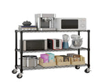 6-Tier disassembly and free assembly NSF-Certified Steel Wire Shelving with Wheels 51704284