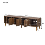 70" Mid-Century Modern TV Stand, Media Console Table for TVs up to 80'', Entertainment Center with 5 N710P222773P
