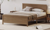 ZUN Wood Platform Bed Frame with Headboard, Mattress Foundation with Wood Slat Support, No Box Spring WF321012AAD