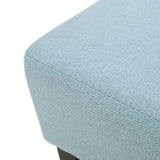 Set of 2, 26.75" Backless Leather Counter Height Barstool, Light Blue 74492.00FLBLU